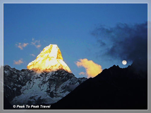 Sunset on Mt. Ama Dablam (22,349 ft)